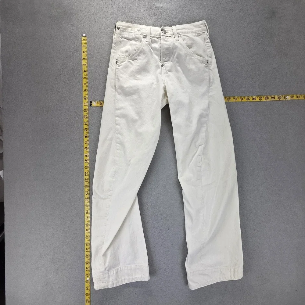 Vintage Levis Engineered Jeans Mens 27x32 White Buckle Back Twisted One Pocket